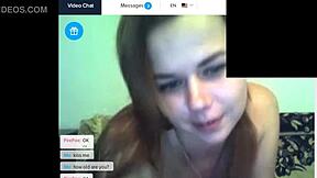 Blonde Tannya and chubby Annica rip clothes on webcam