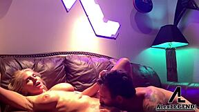 blonde christie stevens gets her pussy pounded by french cock alex legend, with fingering and gaping in a hardcore scene.