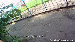 Emma fucked on construction site with blowjob