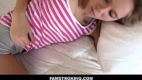 Recording family sex with petite blonde stepdaughter next to stepmom and stepsister POV Holly Mack