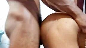 Little african teen slut lets me fuck her doggy style her ass bent over 😍