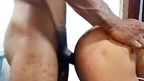 Little african teen slut lets me fuck her doggy style her ass bent over 😍