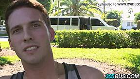 Tiny Latina Veronica Rodriguez takes cocks on bus for cash