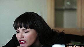 Stockinged Stepdaughter Dickriding in Cowgirl!