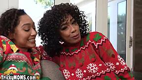 Ebony MILF And Black Teen 18+ Fuck Huge White Dick