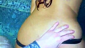 quick romp with my colombian hermanastra in family pool