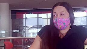 Wrong hole in ass for mall milf, homemade anal ends with semen-filled butt.