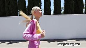 Quickie With Busty Runner Beauty—How Fast Can She Go?