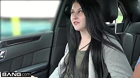 college girl kinsley anne sucks dick in parked car with petite friends