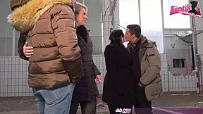 German Couple Joins Outdoor Orgy Group!