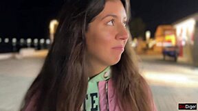 Public pickup - a daring guy persuaded a girl to have sex for money