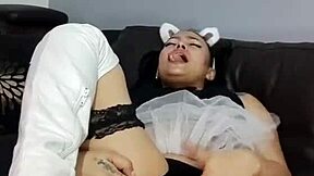 play boy bunny shows her wet pussy for you in exhibitionist flash