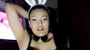 play boy bunny shows her wet pussy for you in exhibitionist flash