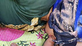 sexy desi girl sucks boyfriend's dick in classroom!