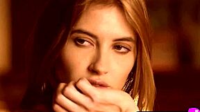 brunette babe in hot lingerie, about to strip 😍