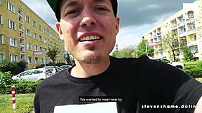 Horny gothic teen Doreen gets her pierced pussy smashed hard in garage!