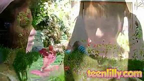 Lilly, lick my tits while fingering my pussy? asks her brunette friend