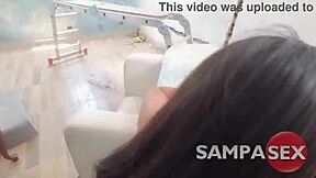 Natty Hot gets ass filled with cum.