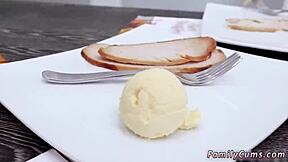 Army Boy Meets Busty Stepmom At Work With Step Dad!