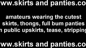 These tight panties on a petite teen reveal every curve and detail