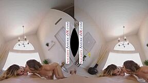 It's your first time at the massage parlor with hot blondes Aiden Ashley and Tiffany Watson