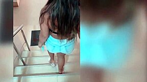 Schoolgirl With Big Ass Rides Unknown Cock