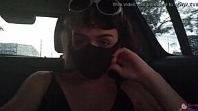 My petite teen girlfriend does naughty things in the uber