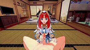 shenhe and nilou having intense sex in genshin hentai