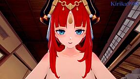 shenhe and nilou having intense sex in genshin hentai