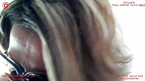 Careful, bitch, hard fuck in the kitchen with young stepson