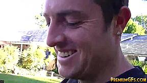 tiny trisha, can you handle 5 big dicks in blowbang chaos?