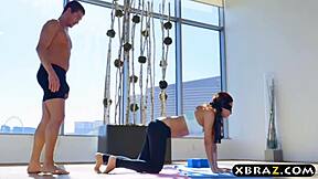 Intense Yoga Session Erupts Into Wild Double Penetration For Latina Teen Hottie In Group Anal Assfucking