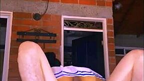 This 19-Year-Old Italian Slut Gets Her Ass Fucked Hard On The Table!