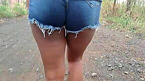 Latina brunette young TikTok girl enjoys the priest in the construction house after neighbor leaves