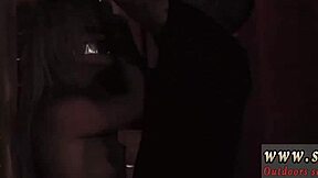 Poor goldie bound on bed with strapon