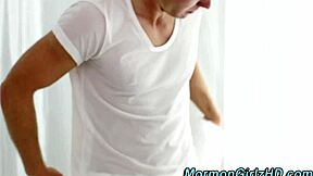 busty mormon woman experiences intense pounding in missionary position