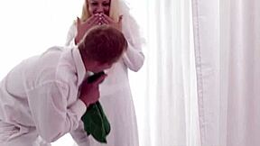 busty mormon woman experiences intense pounding in missionary position