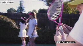 I’m still buzzing from that wild foursome with kinky teen 18+s at the tennis court. It was pure chaos and fun!
