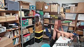 Petite teen in uniform faces police strap-on for felony theft in wild encounter