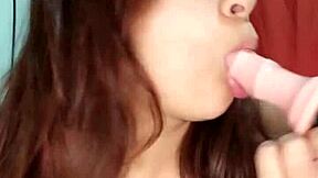 Petite Latina Blows Intensely