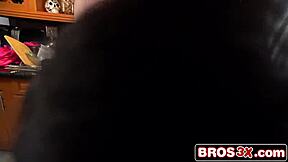 Busty ebony teen Brittney White enjoys white dick passionately