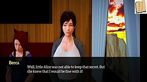 in my new family, anime teen explores