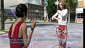 A wife and stepmother play an erotic game at home