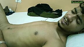 Indian couple's teen husband sex with shaved pussy and big ass creampie 😘