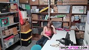 Big tits Skylar nailed for theft.