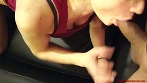 Sweet brunette teen gets her pussy licked and fucked with close ups.