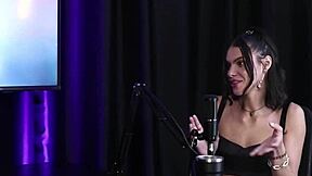 Debora Andrade started as prostitute, now takes 3 cocks in ass in sheer red lingerie