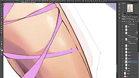 busty athena from saint seiya cosplay shows off her huge boobs in hentai style