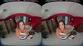 Can This Sexy Colombian Babe Handle Assfucking with a Toy in VR?
