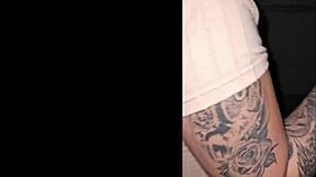 Fucking stepmother on emergency stairs in Medellin